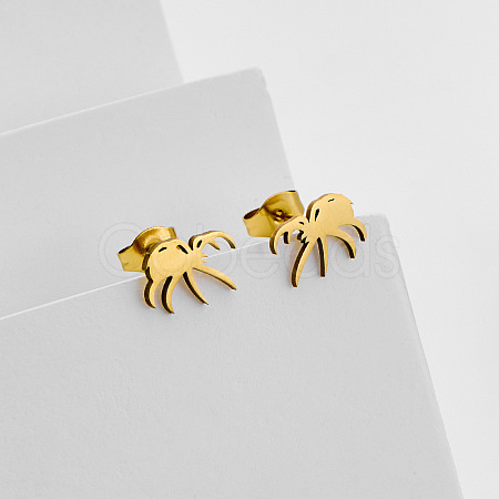 304 Stainless Steel Stud Earrings for Women WGF2F93-01-1