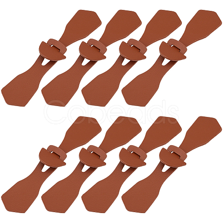 8Pcs 1-Hole PU Leather Buttons FIND-GF0008-82B-1