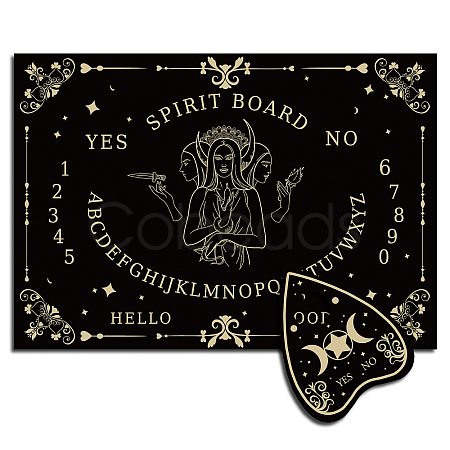 Pendulum Dowsing Divination Board Set DJEW-WH0324-002-1
