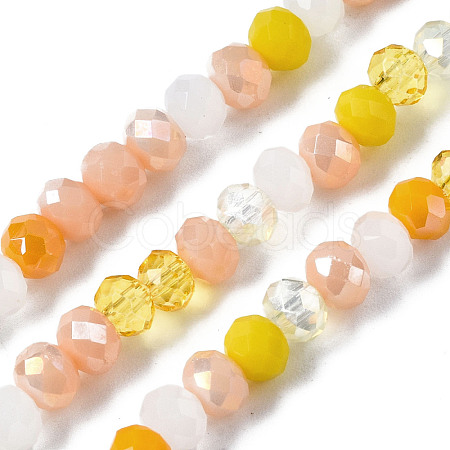 Electroplate Glass Beads Strands EGLA-T020-12D-1