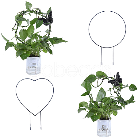 4Pcs 4 Styles Iron Stakes AJEW-CN0002-41-1