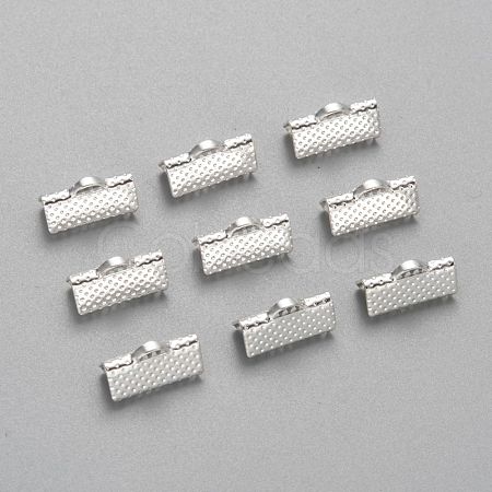 Iron Ribbon Crimp Ends E005Y-S-1
