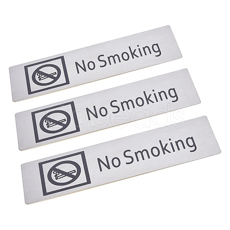 430 Stainless Steel Sign Stickers STAS-GF0001-06D-1