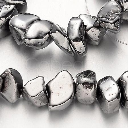 Electroplate Non-magnetic Synthetic Hematite Beads Strands G-F300-06-01-1