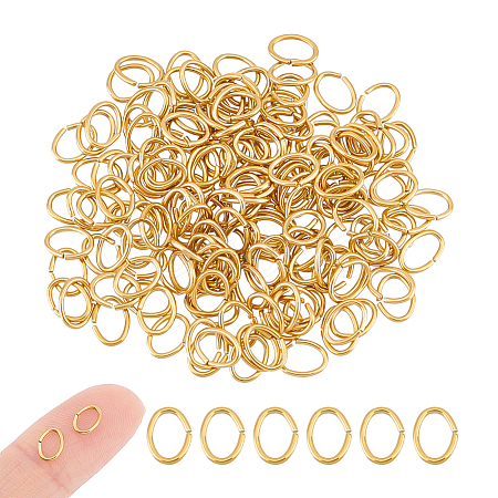 100Pcs 304 Stainless Steel Open Jump Rings STAS-UN0055-26-1