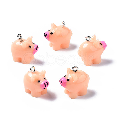 Opaque Resin Pendants RESI-S356-064-1