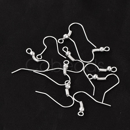 Earring Jewelry Findings Iron Silver Color Plated Earring Hooks X-E135-S-1