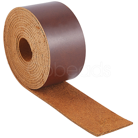 2M Flat AB Grade Cowhide Leather Cord AJEW-WH0479-73C-03-1