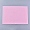 Flat PU Leather Strip, DIY Leather Craft Strips Supplies, Rectangle, Pink, 210x300mm