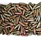 Natural Unakite Healing Stones, Double Terminated Points Bullet Shaped Stone, for Reiki Balancing, 32x8mm