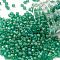 TOHO Round Seed Beads, Japanese Seed Beads, (164BF) Transparent AB Frost Dark Peridot, 8/0, 3mm, Hole: 1mm, about 1110pcs/50g