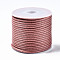 Waxed Polyester Cords, for Jewelry Making, Light Coral, 1.5mm, about 10m/roll