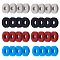 SUPERFINDING 32Pcs 2 color Joystick Sponge Ring, Flat Round, Mixed Color, 2x0.5cm, Hole: 9.5mm, 16pcs/color