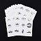 Lesser Bairam Theme Paper Stickers, Self Adhesive Round Sticker Labels, for Envelopes, Bubble Mailers and Bags, Castle Pattern, 13.1~13.3x13.1~13.3cm, 9pcs/sheet, 10 sheets/set, 90pcs/set