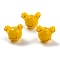 Handmade Lampwork Beads, Frog, Goldenrod, 14~14.5x15~17x12~13mm, Hole: 1.4~2mm