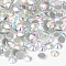 Glass Hotfix Rhinestone, Grade AA, Flat Back & Faceted, Half Round, Crystal AB, SS8, 2.3~2.4mm, about 1440pcs/bag