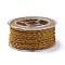 Macrame Cotton Cord, Braided Rope, with Plastic Reel, for Wall Hanging, Crafts, Gift Wrapping, Dark Goldenrod, 1.2mm, about 26.25 Yards(24m)/Roll