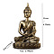 Resin Buddha Statue, for Zen Home Office Feng Shui Ornament, Olive, 70x40x110mm