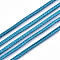 Waxed Polyester Cords, for Jewelry Making, Deep Sky Blue, 1.5mm, about 10m/roll