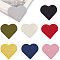 Gorgecraft 16Pcs 8 Colors PU Leather Bookmarks, Corner Page Marker for Book Lovers, Heart Shape, Mixed Color, 53x57x3mm, 2pcs/color