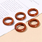 Synthetic Goldstone Plain Band Finger Rings, Inner Diameter: 18~20mm