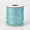 Eco-Friendly Korean Waxed Polyester Cord, Cyan, 1mm, about 169.51~174.98 Yards(155~160m)/Roll