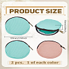 2pcs 2 Colors Cotton Change Purse with Zippers ABAG-LP0001-92B-2
