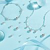 DIY Flat Round Brass Rhinestone Connector Charms & Pendant Jewelry Making Findings Kits DIY-GA0001-69P-5