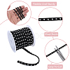 2 Rolls 2 Colors Faux Suede Cord with Aluminum Rivets OCOR-CY0001-03P-5