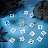 1Set Glass Cabochons GGLA-PH0001-65A-5
