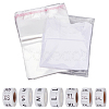 210Pcs Rectangle OPP Cellophane Resealable Bags ABAG-GO0001-13-1