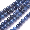 Natural Dumortierite Quartz Beads Strands G-P424-B-6mm-2