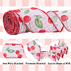 15 Yards Cherry Pattern Polyester Ribbon OCOR-ME0001-53-3