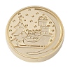 Christmas Series Wax Seal Brass Stamp Head AJEW-M037-01G-15-2
