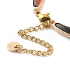 Colorful Glass Link Chain Bracelets BJEW-B075-04-3