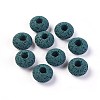 Natural Lava Rock European Beads X-G-I220-H14-1