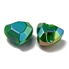 UV Plating Rainbow Iridescent Acrylic Beads OACR-P010-03G-3