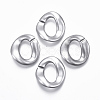 Spray Painted CCB Plastic Linking Rings CCB-R104-05B-03-1