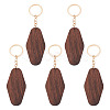 Walnut Wood Pendant Keychains KEYC-TAC0034-06B-1