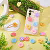 20pcs Opaque Resin Cabochons RESI-TADJ0001-08E-6