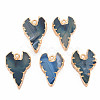 Natural Agate Pendants G-N326-122A-1