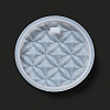 DIY Embossed Flower Pattern Pendant Silicone Molds DIY-G079-01A-3