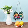 Summer Theme Wooden Hanging Wall Decorations for Front Door Home Decoration HJEW-WH0047-11-4