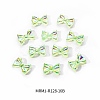 Electroplated Bowknot Resin Cabochons MRMJ-R128-16B-2