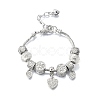Alloy European Beads Charm Bracelets BJEW-F495-15P-2