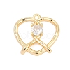 Brass Micro Pave Cubic Zirconia Pendants LS-ZIRC-P122-01D-G01-1