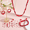 7 Strands 7 Styles  Opaque Solid Color Glass Beads Strands EGLA-GO0001-02A-4
