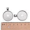 Tibetan Style Alloy Pendant Cabochon Settings LS-TIBE-R295-055B-LF-3