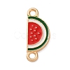 Fruit Theme Alloy Enamel Connector Charms AL-CBA95F4-01KCG-03-1