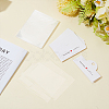 300Pcs 0PP Cellophane Packing Bags with White Paper Card Header ABAG-GO0001-14-4